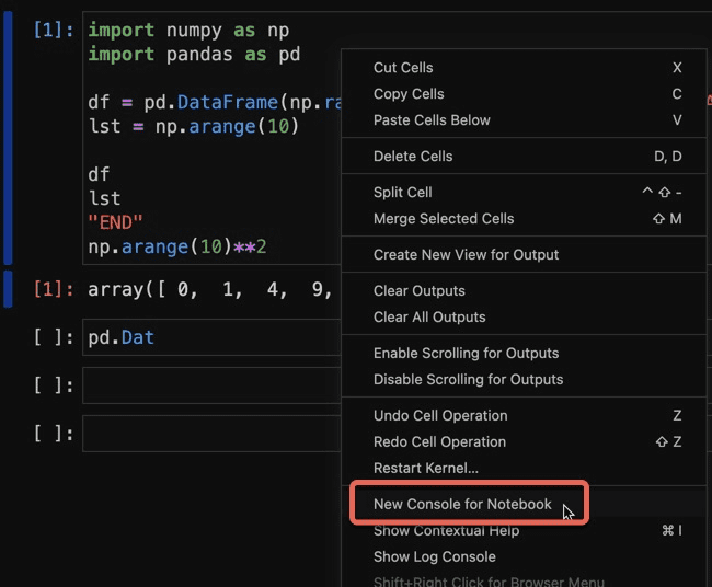 jupyter lab shortcuts